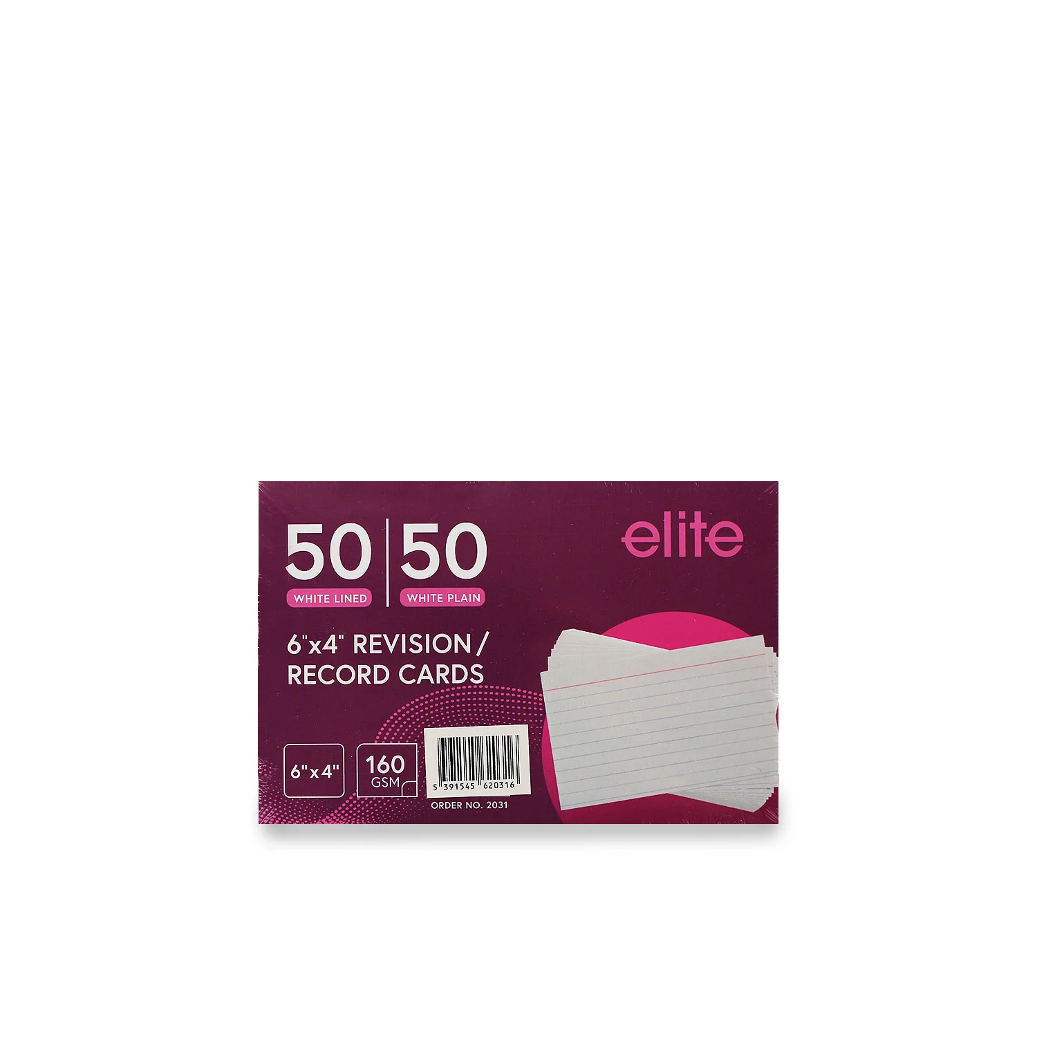 6x4 Revision Flashcards 100 Sheets (White)