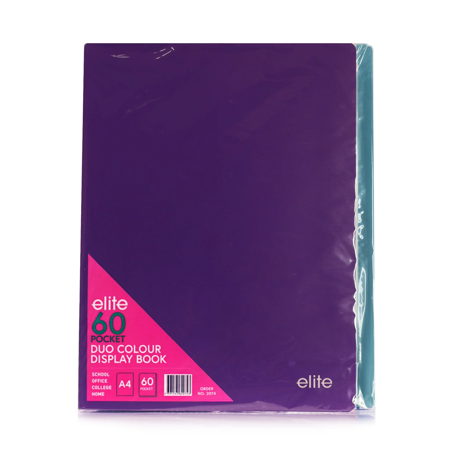 A4 Pocket Duo Colour Display Book 60 Pocket Pastel