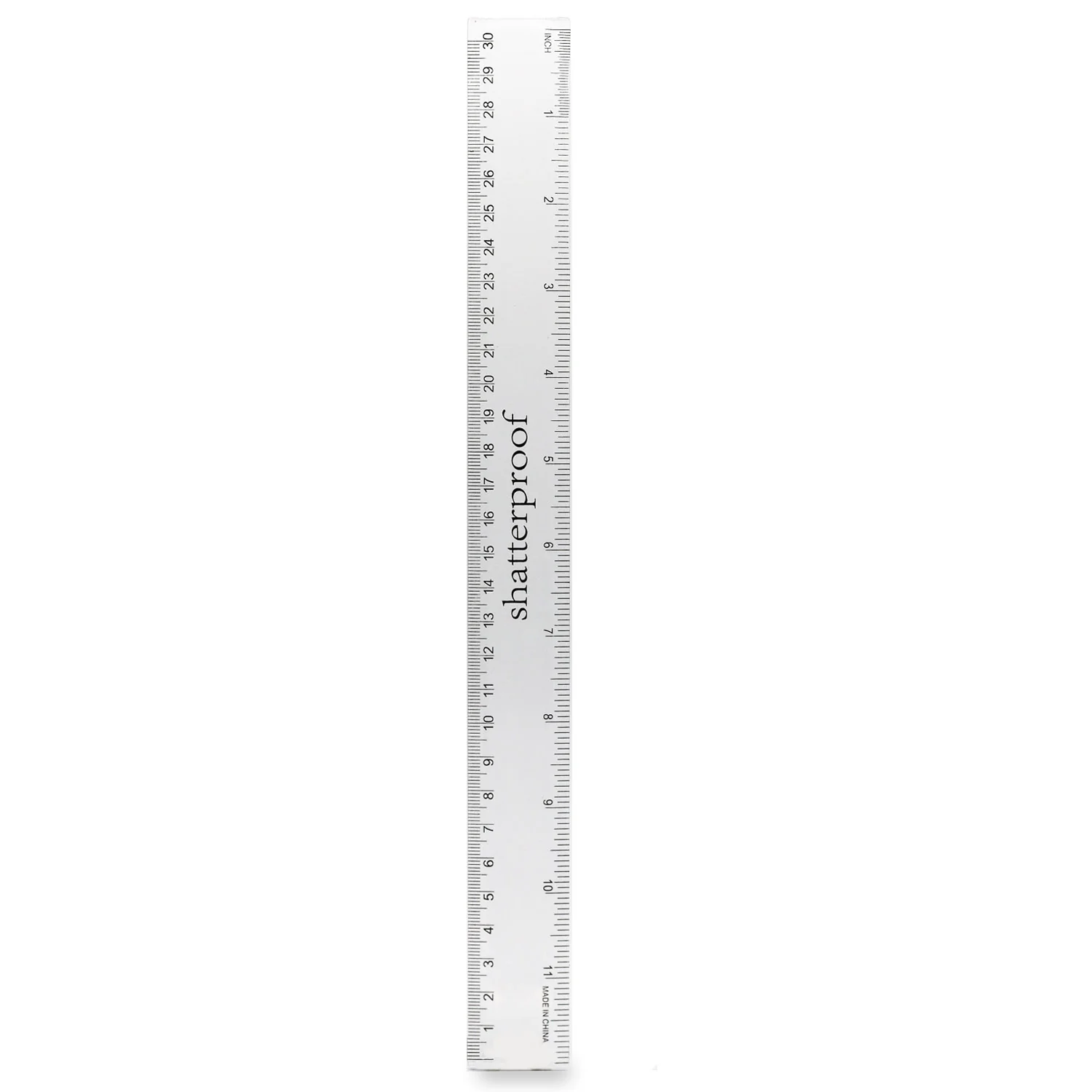 Clear Shatterproof Ruler 30cm
