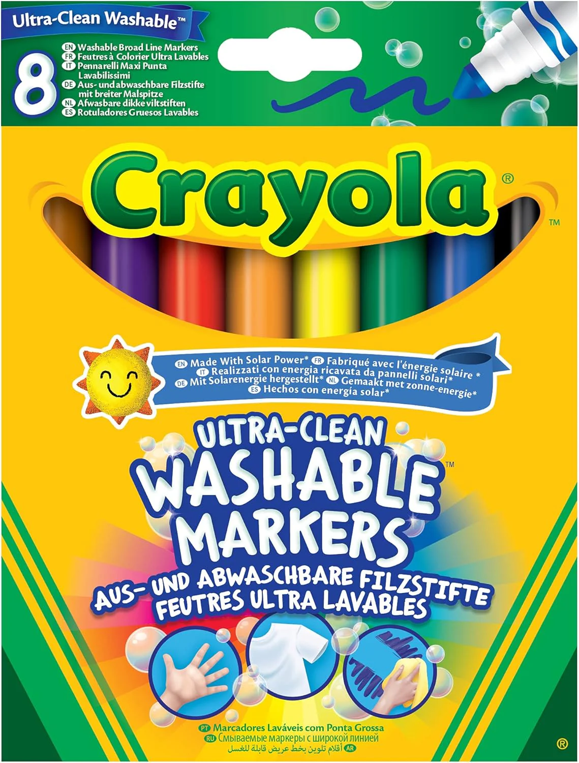 Crayola Washable Broad Markers 8's