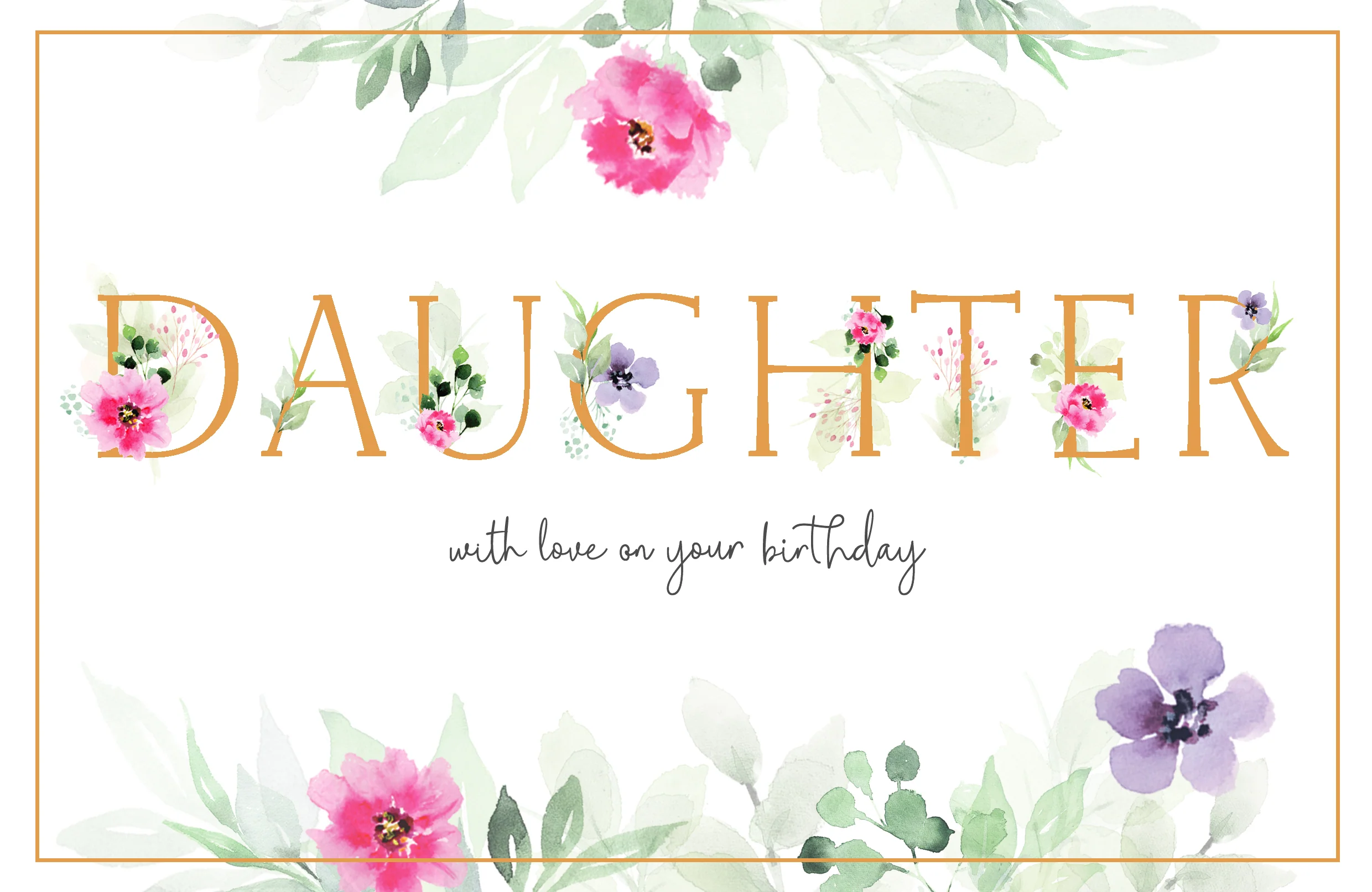 Daughter Birthday - Gibson