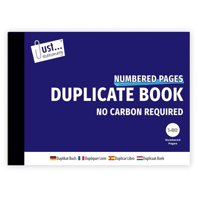 DUPLICATE BOOK HALF SIZE 80SETS NO CARBON