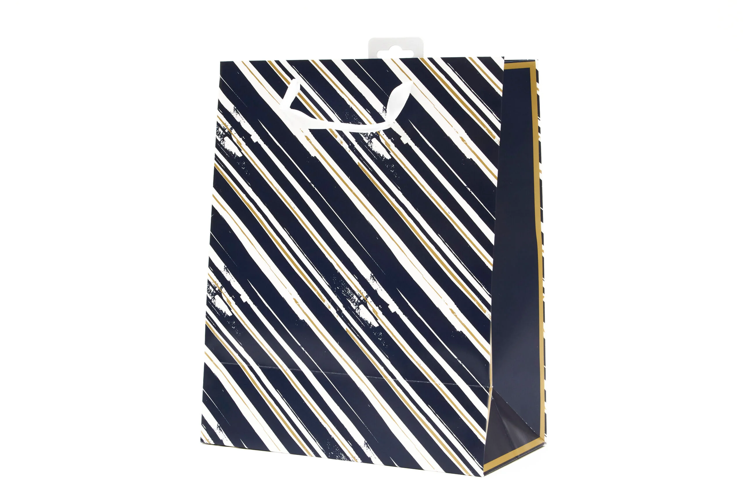 G/BAG LGE: LG BLUE & GOLD STRIPE [6]