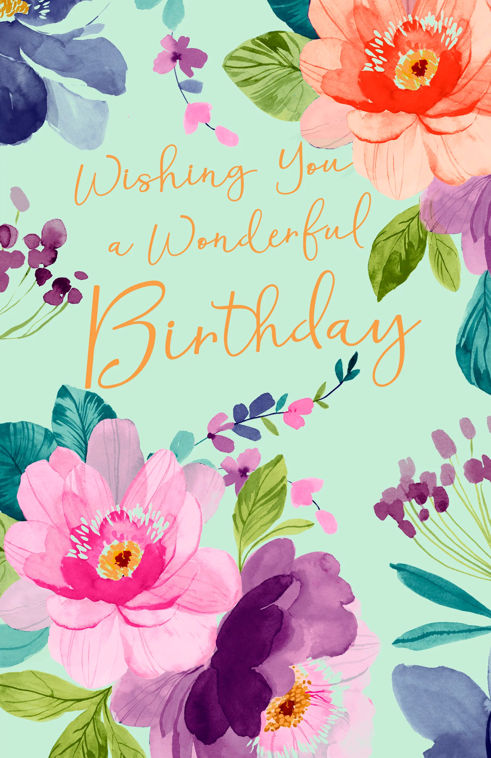Happy Birthday - Floral