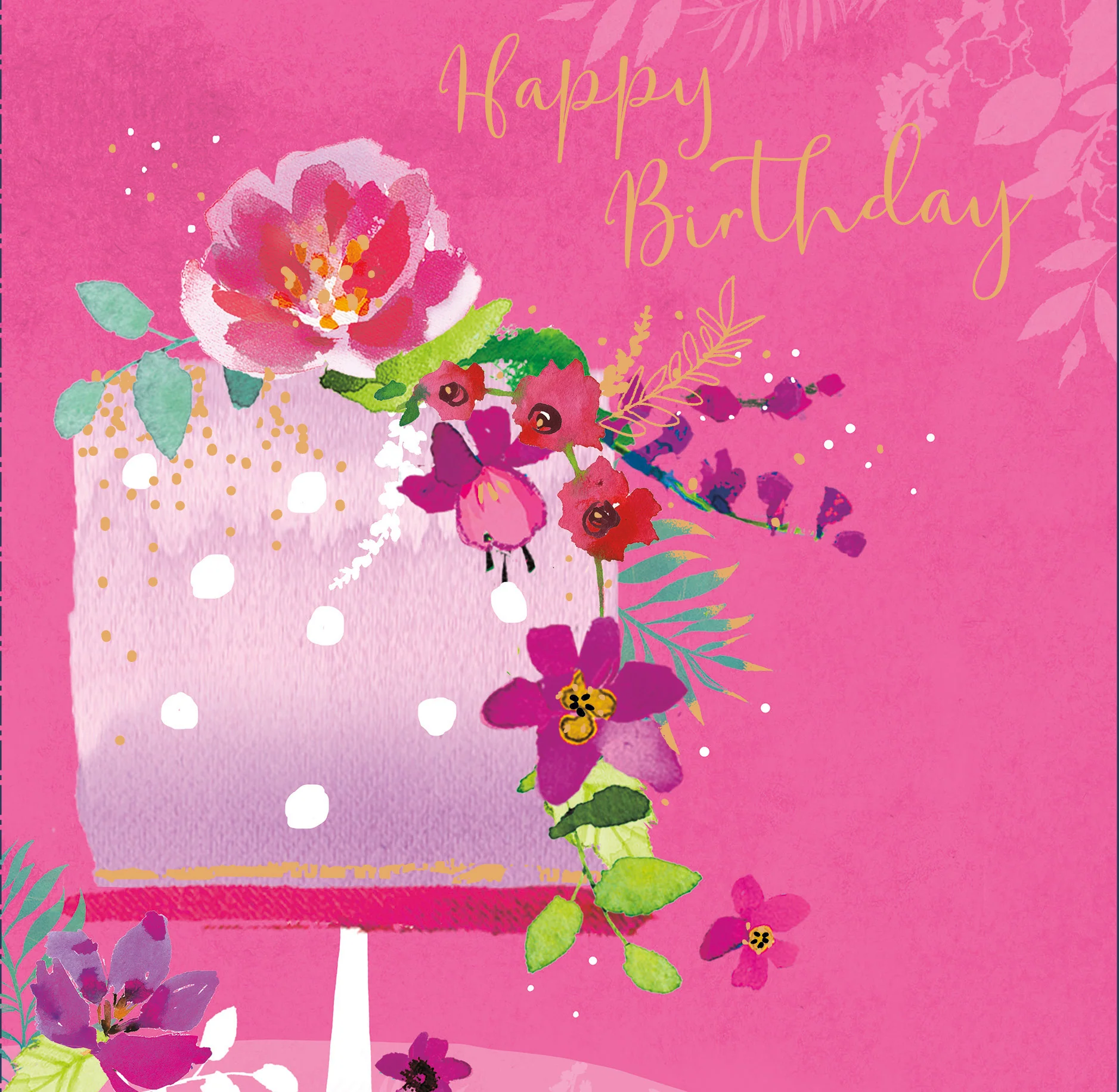 Happy Birthday - Floral