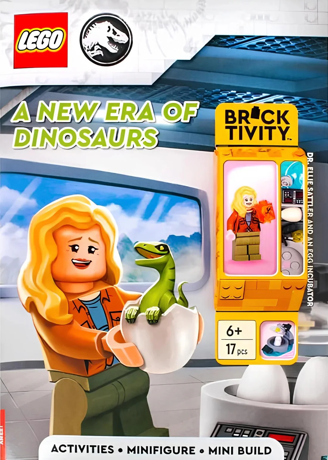 LEGO Jurassic World – A New Era Of Dinosaurs Activity Book (With Ellie Sattler Minifigure)