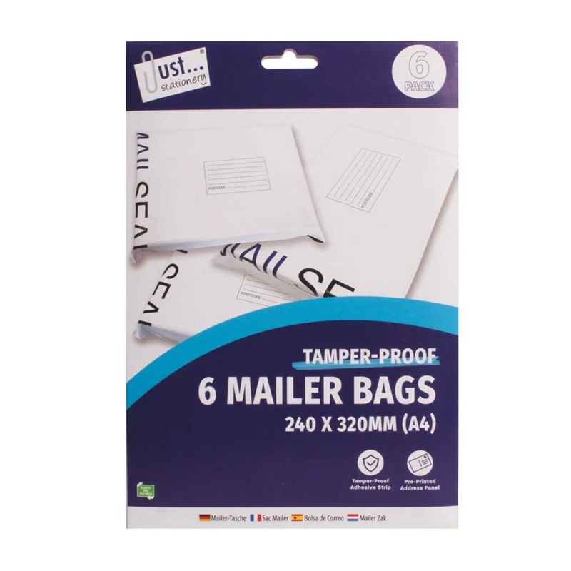MAILER BAGS MEDIUM 6PK 240 X 320MM
