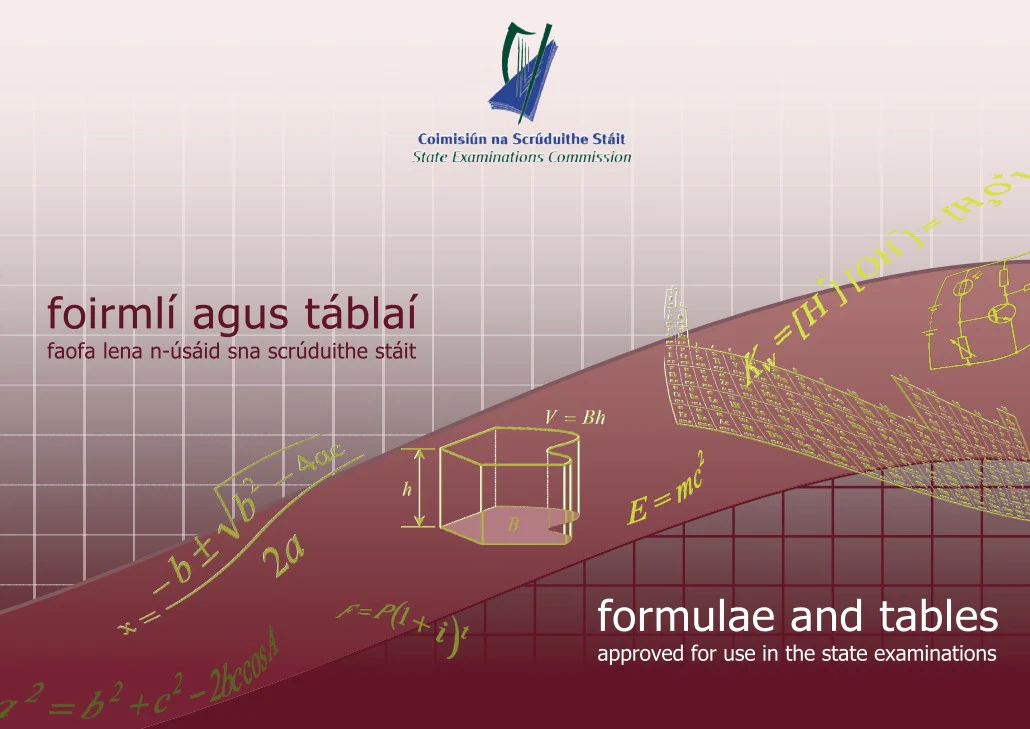 Formulae an Tables: Approved for use in the State Examinations