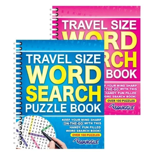 Travel Size Word Search Spiral Bound