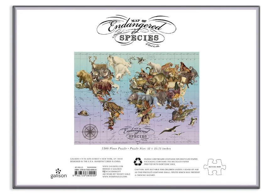 Wendy Gold Endangered Species 1500 Piece Puzzle - Image 3