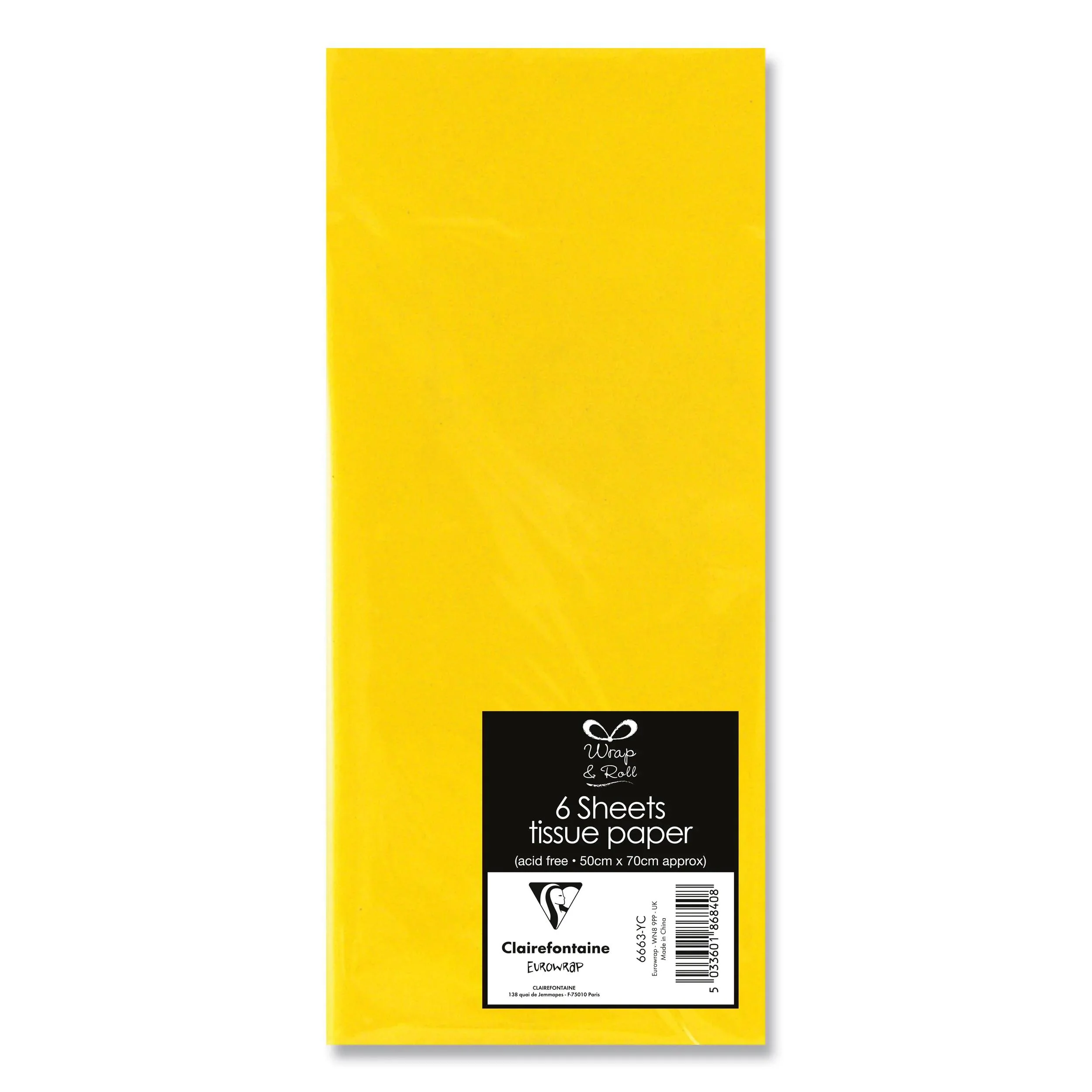 Yellow Tissue Paper - 6 Sheets